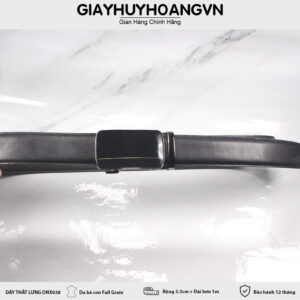 Dây nịt thắt lưng nam 3.3 cm khóa trượt DNX038 002
