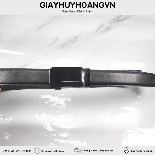 Dây nịt thắt lưng nam 3.3 cm khóa trượt DNX038 002