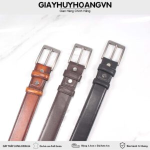 Dây nịt thắt lưng nam 3.3 cm khóa kim thời trang DNX034 001