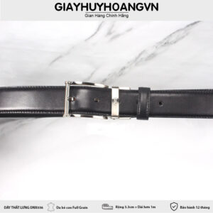Dây nịt thắt lưng nam 3.3 cm khóa kim sáng bóng DNX036 003