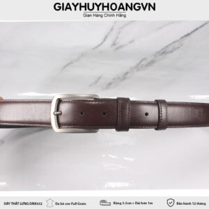 Dây thắt lưng nam 3.3 cm khóa kim không bóng DNX032 004