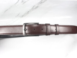 Dây nịt thắt lưng nam 3.3 cm khóa kim màu đen DNX035 002