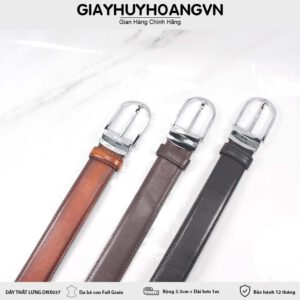 Dây nịt thắt lưng nam 3.3 cm khóa kim trẻ trung DNX037 001