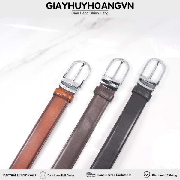 Dây nịt thắt lưng nam 3.3 cm khóa kim trẻ trung DNX037 001