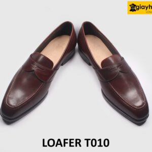 Giày lười loafer nam chính hãng trẻ trung màu nâu T010 003