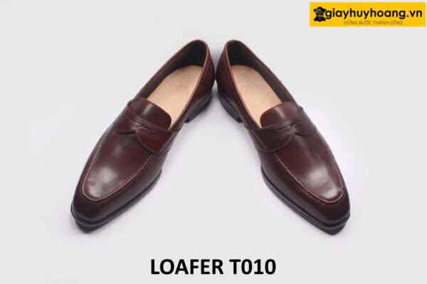 Giày lười loafer nam chính hãng trẻ trung màu nâu T010 003