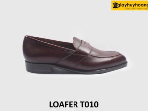 Giày lười loafer nam chính hãng trẻ trung màu nâu T010 001