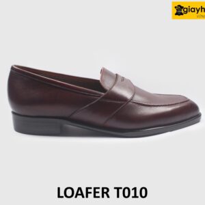 Giày lười loafer nam chính hãng trẻ trung màu nâu T010 001