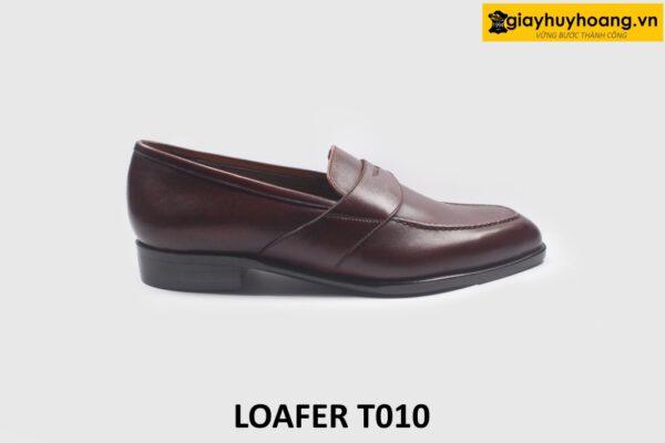 Giày lười loafer nam chính hãng trẻ trung màu nâu T010 001