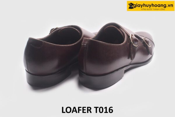 Giày da nam thủ công đế khâu bền bỉ Monkstrap T016 004