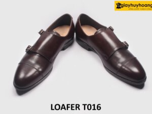 Giày da nam thủ công đế khâu bền bỉ Monkstrap T016 003