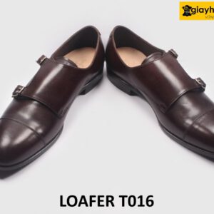Giày da nam thủ công đế khâu bền bỉ Monkstrap T016 003