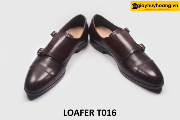 Giày da nam thủ công đế khâu bền bỉ Monkstrap T016 003