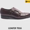 Giày da nam thủ công đế khâu bền bỉ Monkstrap T016 001