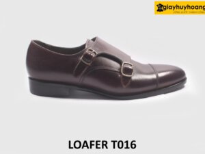 Giày da nam thủ công đế khâu bền bỉ Monkstrap T016 001