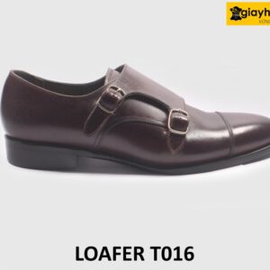 Giày da nam thủ công đế khâu bền bỉ Monkstrap T016 001