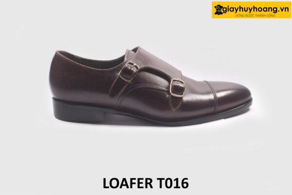 Giày da nam thủ công đế khâu bền bỉ Monkstrap T016 001