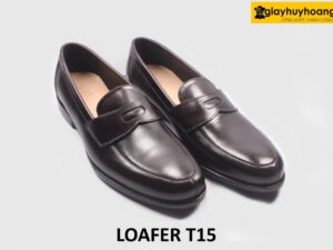 Giày lười nam công sở thanh lịch màu nâu đơn giản Loafer T05 004