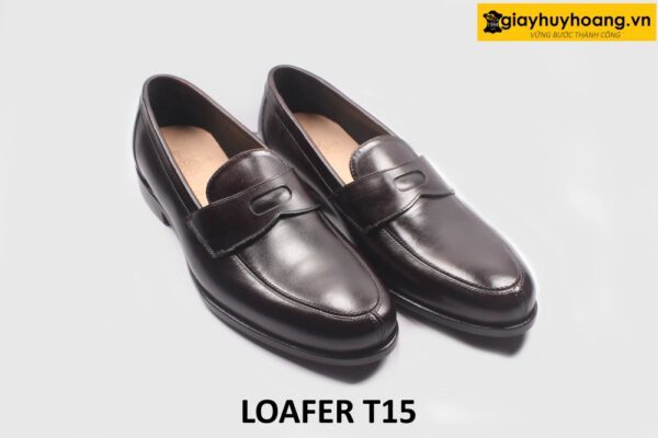 Giày lười nam công sở thanh lịch màu nâu đơn giản Loafer T05 004
