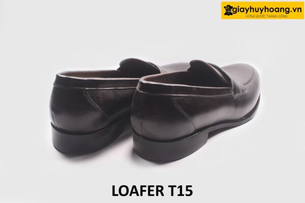 Giày lười nam công sở thanh lịch màu nâu đơn giản Loafer T05 003