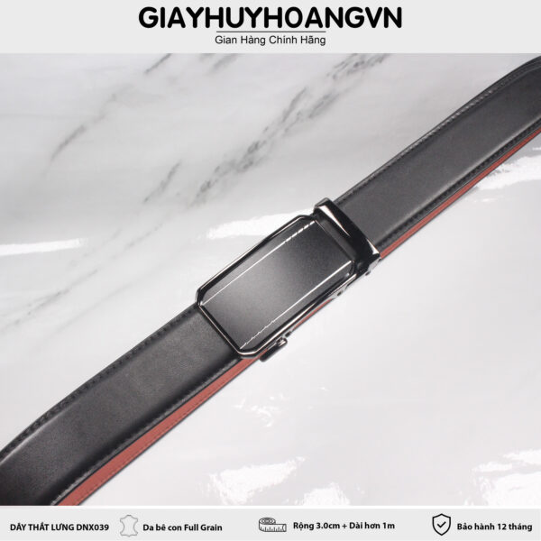Dây nịt thắt lưng nam 2.8 cm khóa trượt DNX039 0001