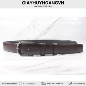 Dây thắt lưng nam 3.3 cm khóa kim đầu tròn DNX031 004