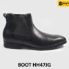 Giày da cổ cao thời trang màu đen lịch lãm Chelsea Boot HH47JG 001