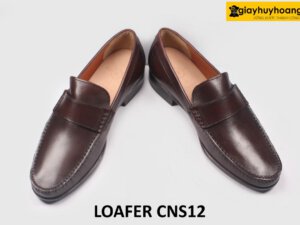 [Size 39+41+42] Giày lười nam mocasin màu nâu Loafer CNS12 004
