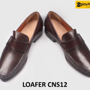 [Size 39+41+42] Giày lười nam mocasin màu nâu Loafer CNS12 004