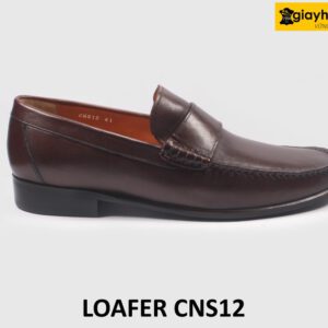 [Size 39+41+42] Giày lười nam mocasin màu nâu Loafer CNS12 001