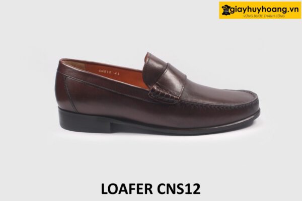 [Size 39+41+42] Giày lười nam mocasin màu nâu Loafer CNS12 001