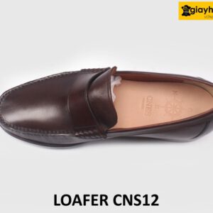 [Size 39+41+42] Giày lười nam mocasin màu nâu Loafer CNS12 003