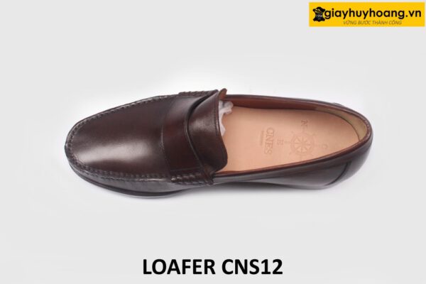 [Size 39+41+42] Giày lười nam mocasin màu nâu Loafer CNS12 003