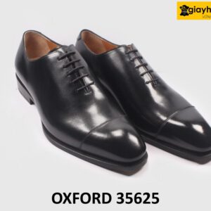 [Size 44] Giày da nam captoe màu đen cao cấp Oxford 35625 003