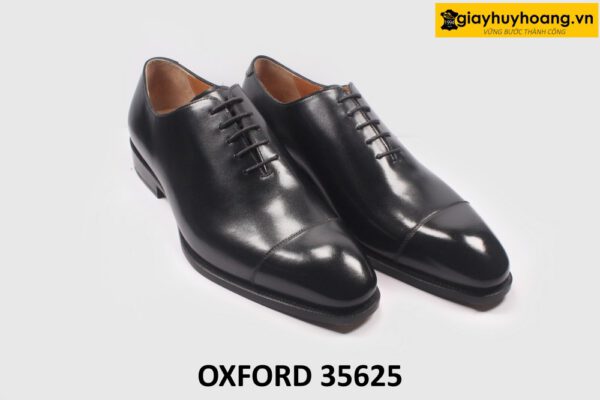 [Size 44] Giày da nam captoe màu đen cao cấp Oxford 35625 003