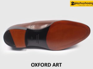[Size 40] Giày da nam màu nâu thời trang chính hãng Oxford ART 005