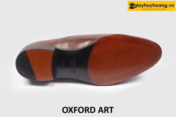 [Size 40] Giày da nam màu nâu thời trang chính hãng Oxford ART 005