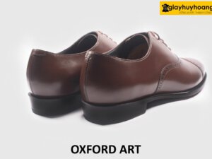 [Size 40] Giày da nam màu nâu thời trang chính hãng Oxford ART 004