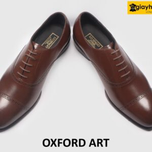 [Size 40] Giày da nam màu nâu thời trang chính hãng Oxford ART 003