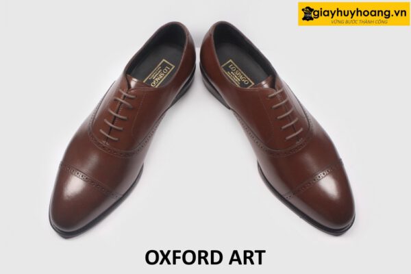 [Size 40] Giày da nam màu nâu thời trang chính hãng Oxford ART 003