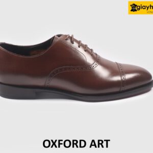 [Size 40] Giày da nam màu nâu thời trang chính hãng Oxford ART 001