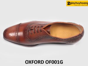 [Size 41]Giày da Oxford nam Full Brogues cao cấp OF001G 002