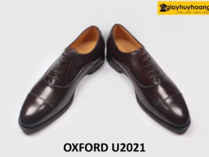 Giày da nam chính hãng cao cấp màu nâu Oxford U2021 005