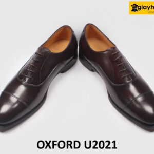 Giày da nam chính hãng cao cấp màu nâu Oxford U2021 005