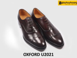 Giày da nam chính hãng cao cấp màu nâu Oxford U2021 003