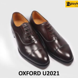 Giày da nam chính hãng cao cấp màu nâu Oxford U2021 003