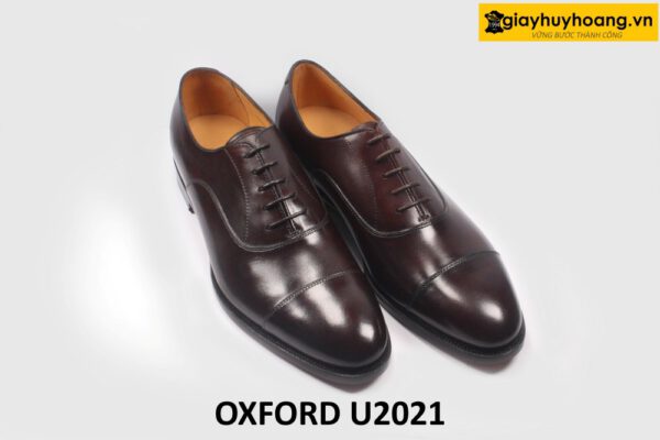 Giày da nam chính hãng cao cấp màu nâu Oxford U2021 003