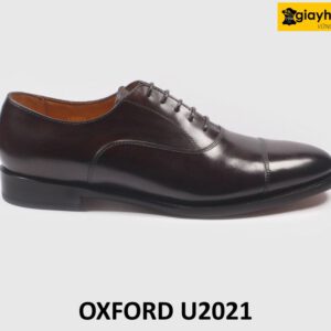 Giày da nam chính hãng cao cấp màu nâu Oxford U2021 001