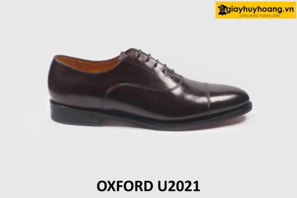 Giày da nam chính hãng cao cấp màu nâu Oxford U2021 001