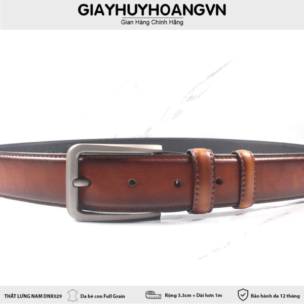 Dây thắt lưng nam 3.3 cm thời trang khóa kim DNX029 004